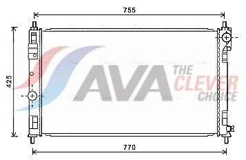 CRA2121 AVA Радіатор охолодження двигуна